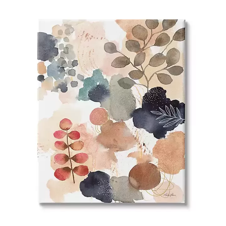 Sale Abstract Botanical Collage Canvas Print, 24x30 in. Canvas Art