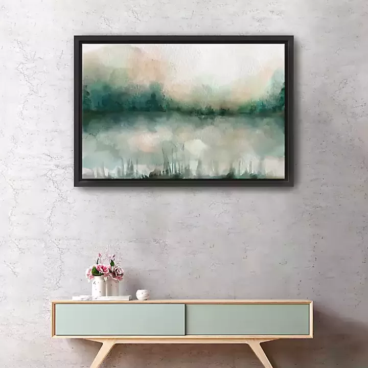 Hot Abstract Foggy Marsh Framed Wall Art Framed Art