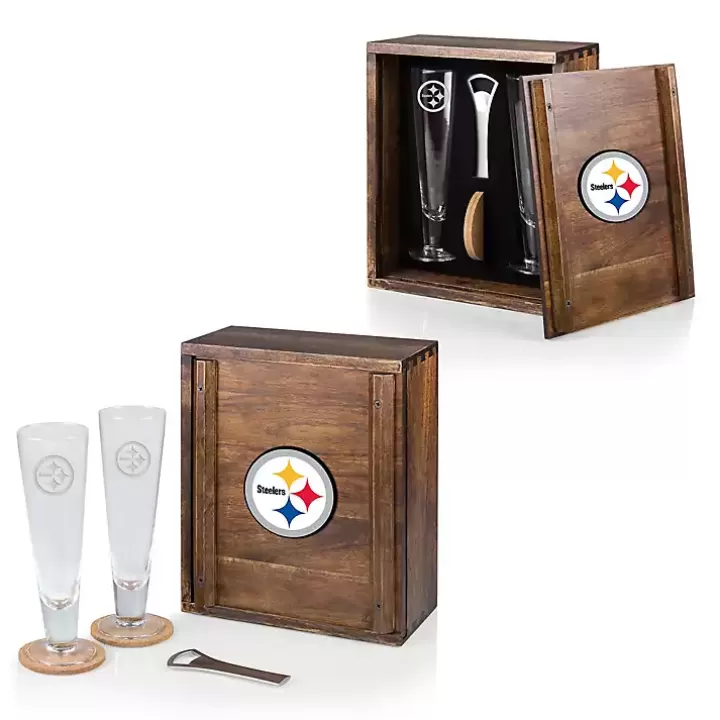 Sale Acacia Pittsburgh Steelers Beer Glass Set Barware