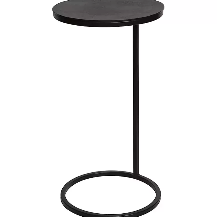 Hot Aged Metal Frame Slab Top Accent Table Accent & End Tables