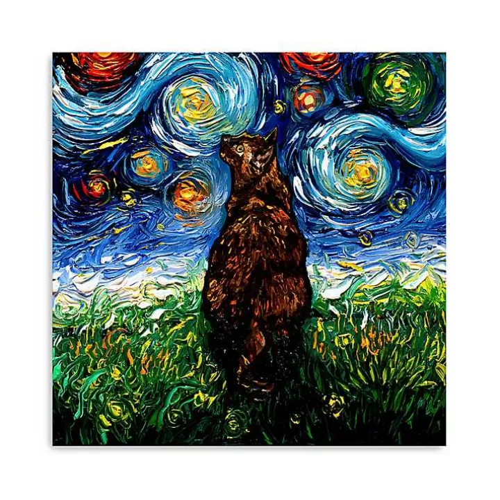 Store Aja Trier Tortoiseshell Starry Night Canvas Print Canvas Art