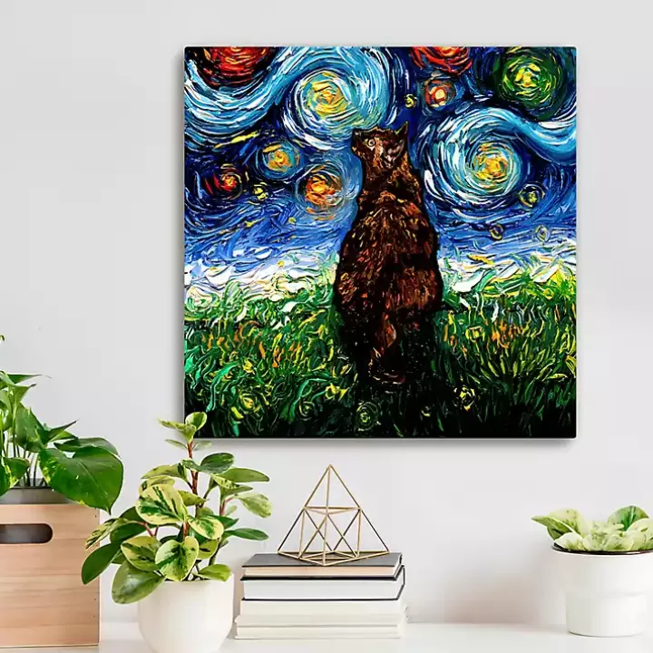 Store Aja Trier Tortoiseshell Starry Night Canvas Print Canvas Art
