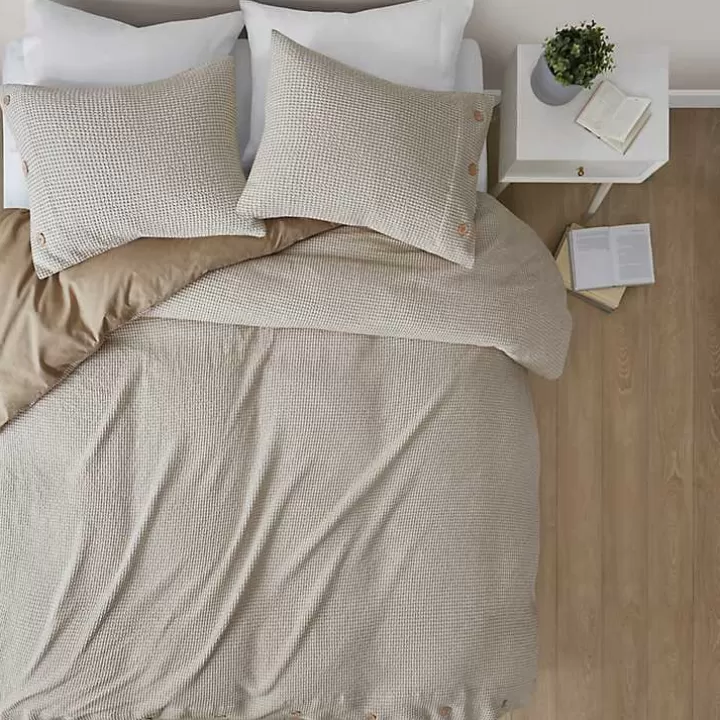 Flash Sale Alaya 3-pc. California King Waffle Duvet Set Duvets
