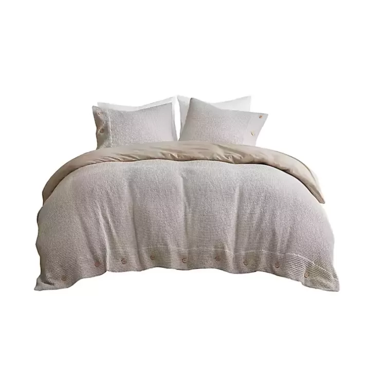 Flash Sale Alaya 3-pc. California King Waffle Duvet Set Duvets