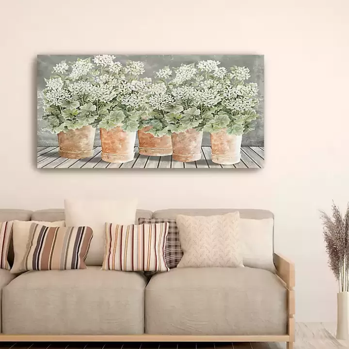 Cheap All In a Row II Floral Canvas Art Print Canvas Art