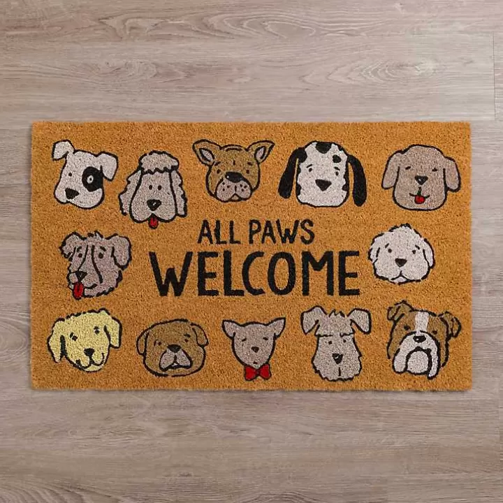 Discount All Paws Welcome Doormat Doormats