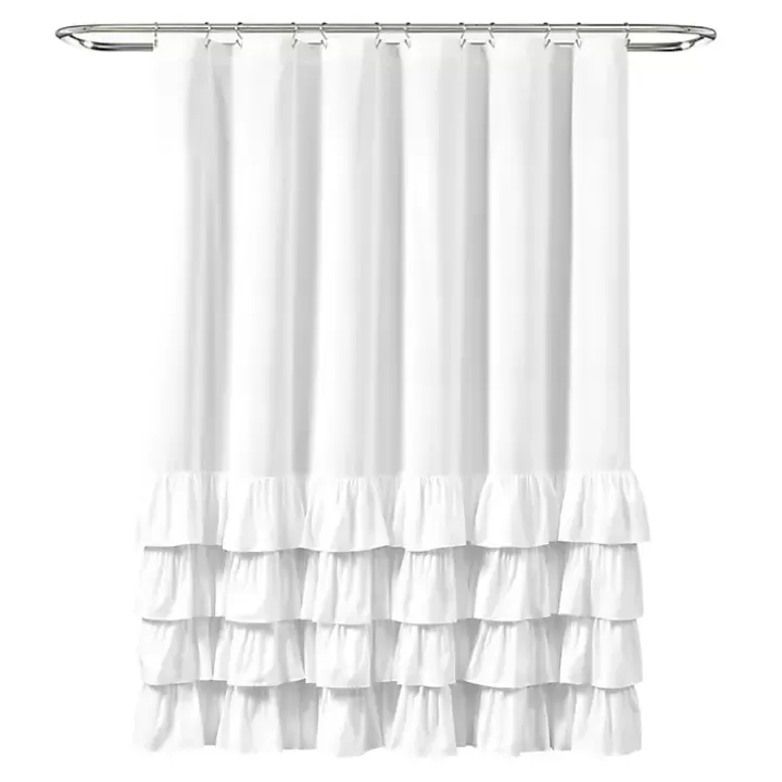 Sale Allison Ruffle Shower Curtain Shower Curtains