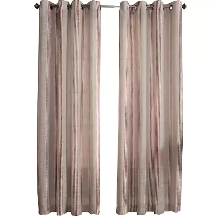 Sale Amber Stripe Single Curtain Panel, 84 in. Curtains & Drapes