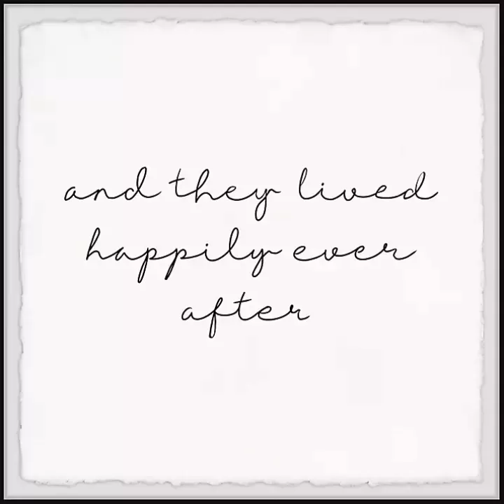 Cheap And They Lived Happily Framed Art Print Wall Quotes & Signs