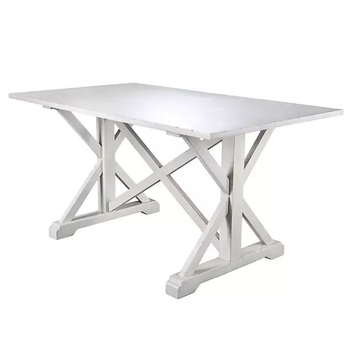 Outlet Annalise Distressed Farmhouse Dining Table Dining Tables