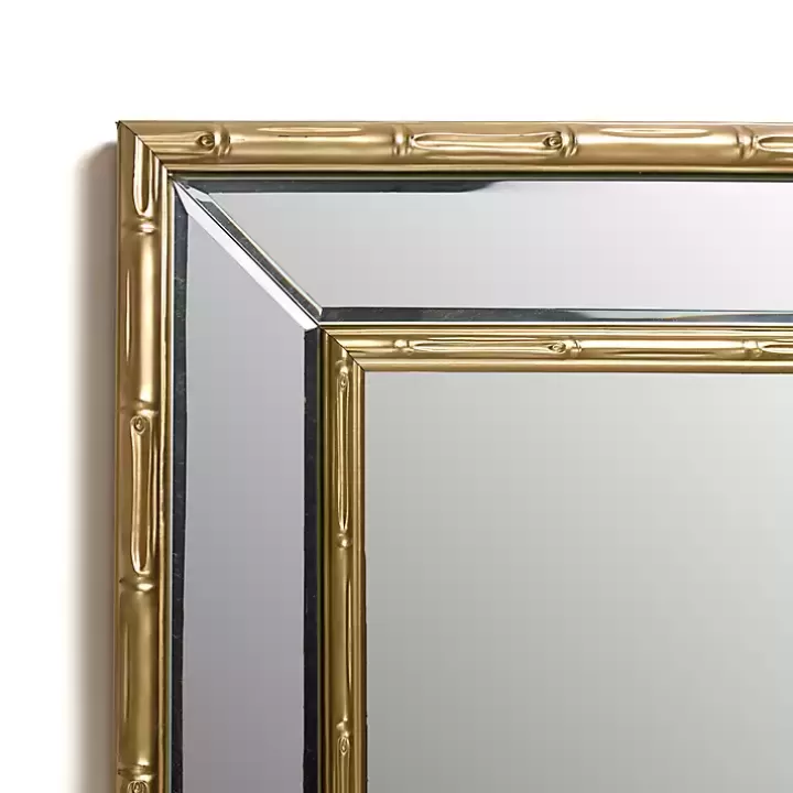 Outlet Antique Brass Bamboo Wall Mirror Decorative Mirrors