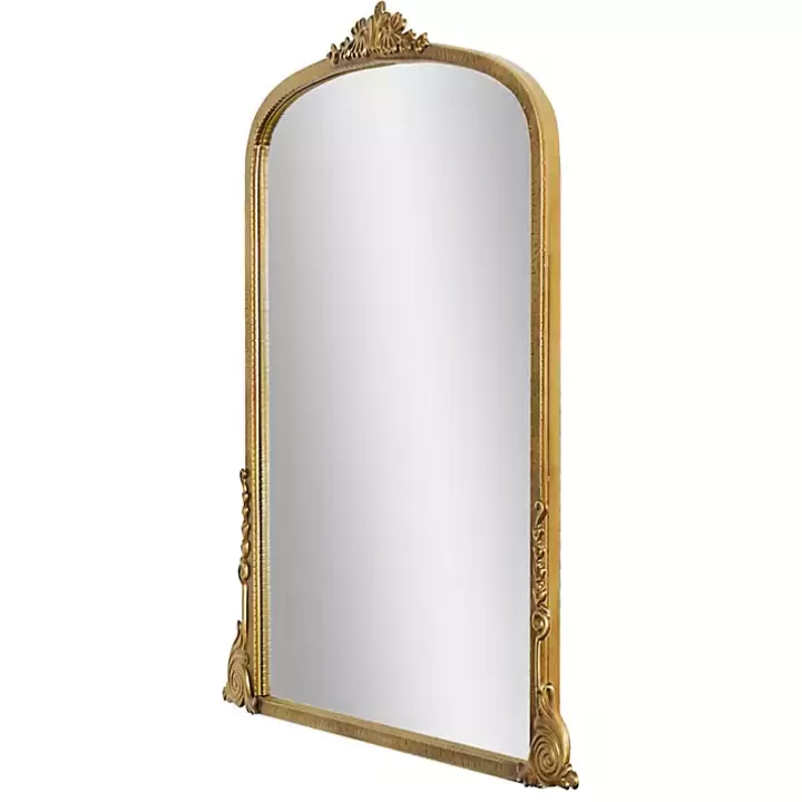 New Antique Gold Metal Baroque Arch Wall Mirror Decorative Mirrors
