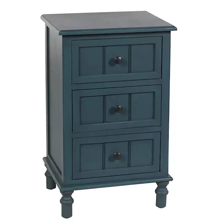 Online Antique Navy 3-Drawer Winnie Accent Table Accent & End Tables