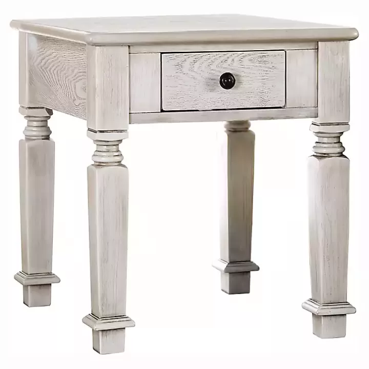 Shop Antique Wood Heather Accent Table Accent & End Tables