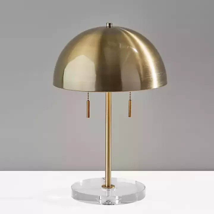 Cheap Antiqued Brass Dome Shade Table Lamp Table Lamps