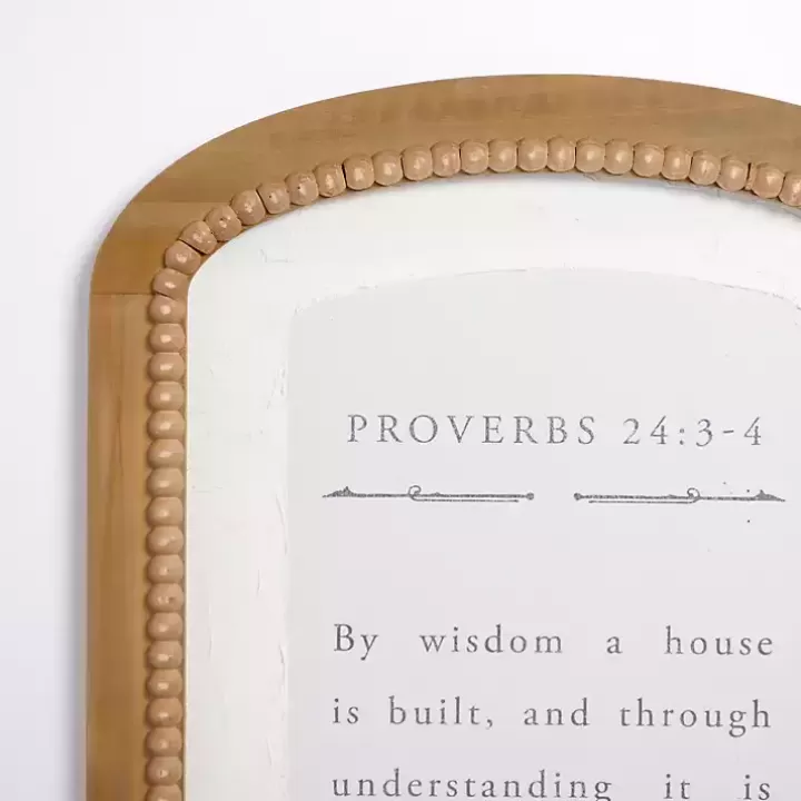 Shop Arched Proverbs Verse Beaded Wall Plaque Wall Quotes & Signs