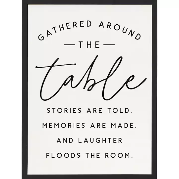 New Around the Table Framed Wall Plaque Wall Quotes & Signs