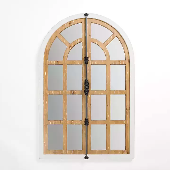 Online Artemis Arched Door Wood Wall Mirror Decorative Mirrors