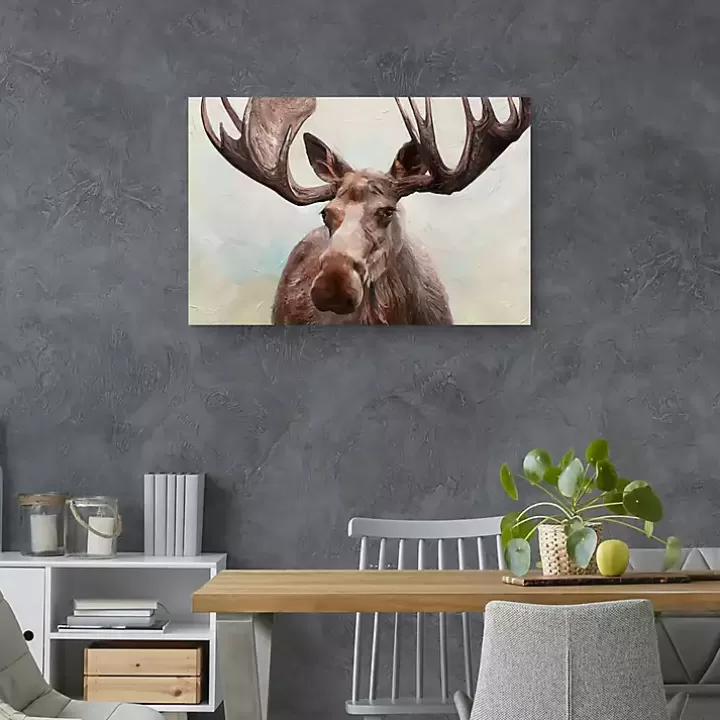 Fashion Artful Moose Canvas Art Print Canvas Art