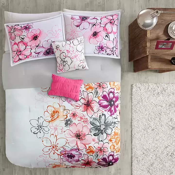 Store Ashley Floral California King 5-pc. Comforter Set Comforters