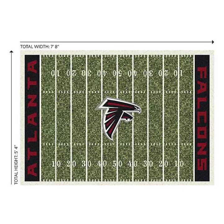 Hot Atlanta Falcons Home Field Area Rug, 6x8 Area Rugs