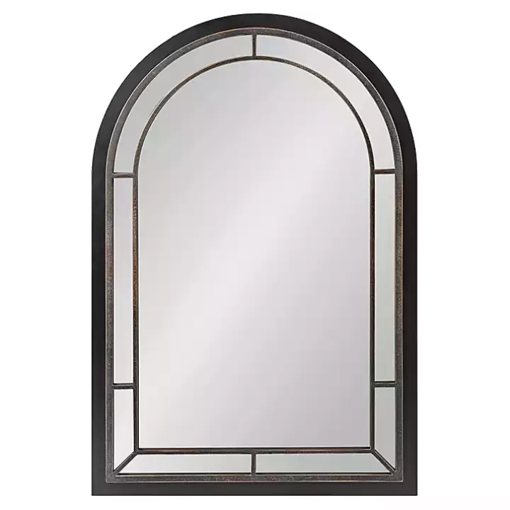 Store Audubon Wood Arch Wall Mirror, 24x36 in. Decorative Mirrors