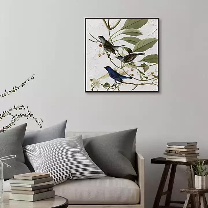 Outlet Audubon Indigo Bird Framed Canvas Art Print Canvas Art