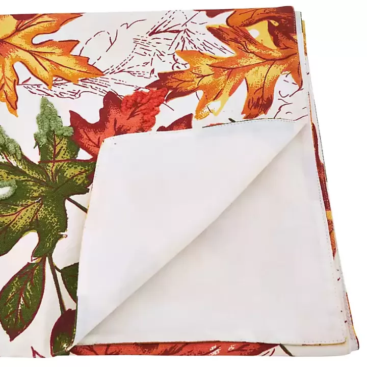 Sale Autumn Foliage Outline Harvest Table Runner Table Linens