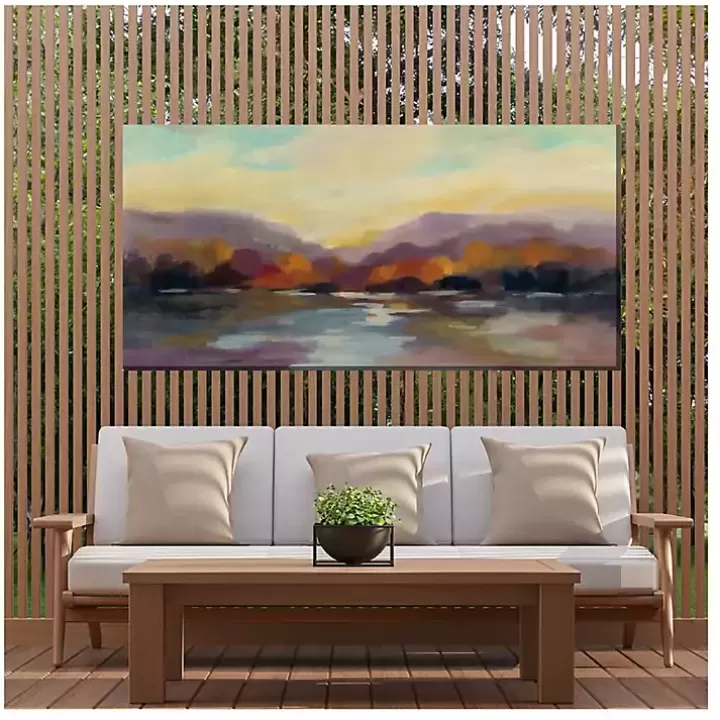 Store Autumn Glow Outdoor Canvas Art Print Outdoor Wall Decor