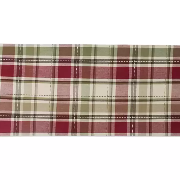 Shop Autumn Harvest Plaid Table Runner Table Linens