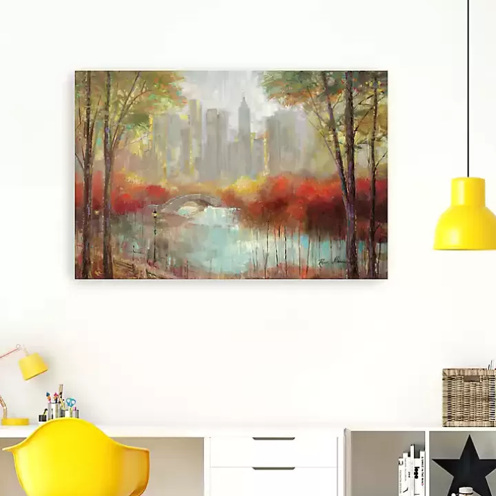 Clearance Autumn in the City Canvas Art Print, 60x40 in. Canvas Art