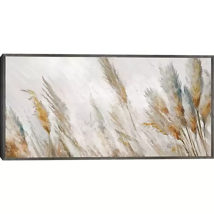 Discount Autumn Reeds Framed Canvas Art Print Canvas Art