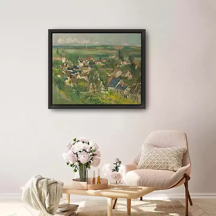 Best Sale Auvers, Panoramic View Framed Canvas Art Print Canvas Art