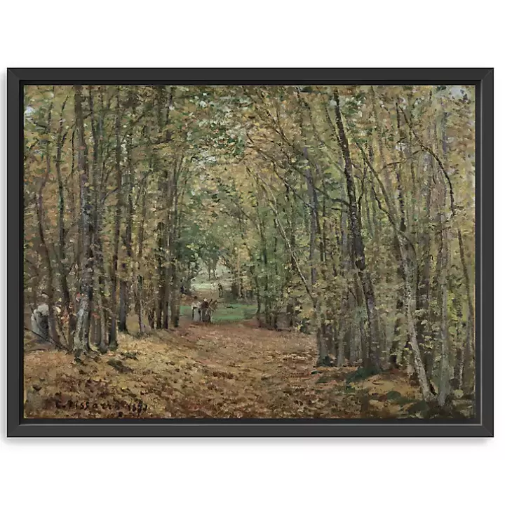 Outlet Avenue In The Parc De Marly Framed Canvas Print Canvas Art