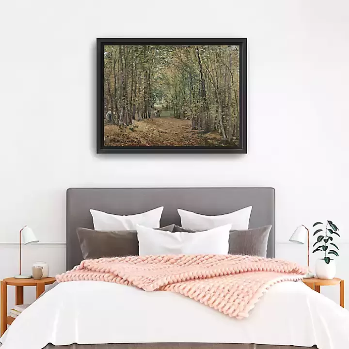 Outlet Avenue In The Parc De Marly Framed Canvas Print Canvas Art