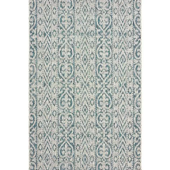 Cheap Azure Terrace Sun Shower Outdoor Area Rug, 7x9 Outdoor Rugs