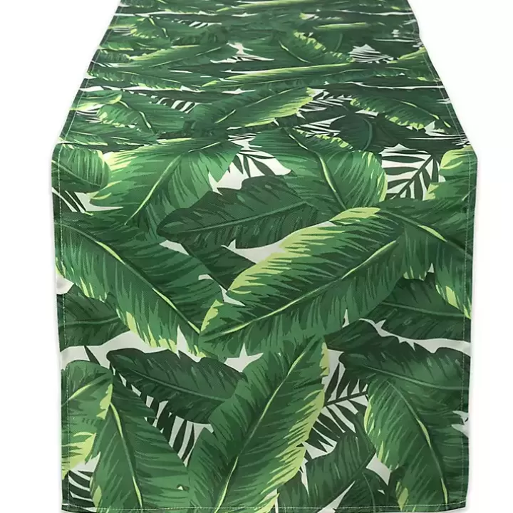 Online Banana Leaf Outdoor Table Runner, 108 in. Outdoor Dining