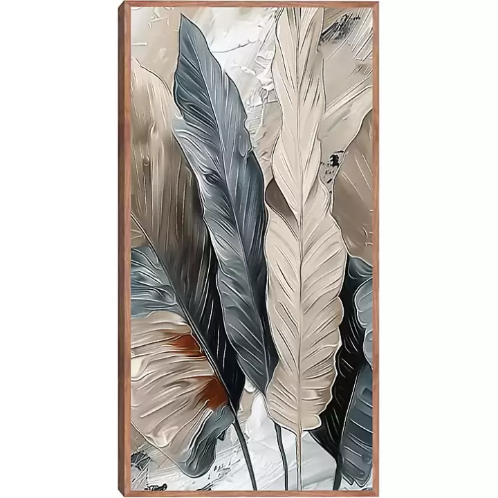 Discount Banana Leaves Framed Canvas Art Print Canvas Art