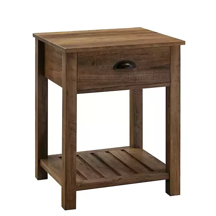 Online Barnwood Country Accent Table Accent & End Tables