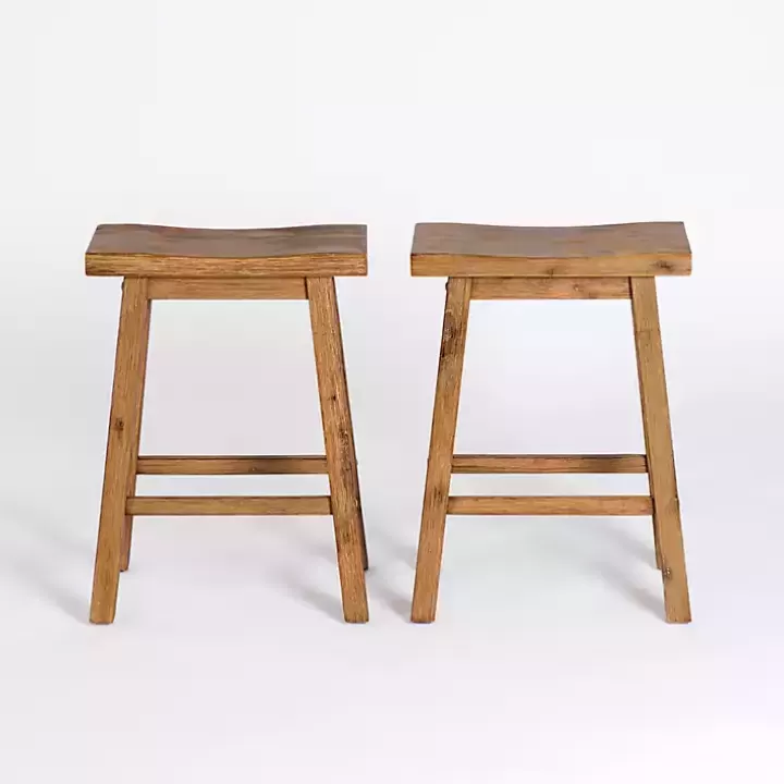 Hot Barnwood Sonoma Saddle Counter Stools, Set of 2 Bar Stools & Counter Height Stools