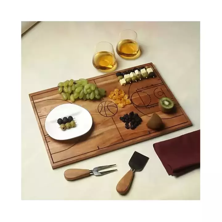 Best Basketball Court Wooden Serving Board Serving & Entertaining