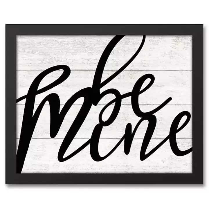 Fashion Be Mine Framed Canvas Wall Plaque Wall Plaques