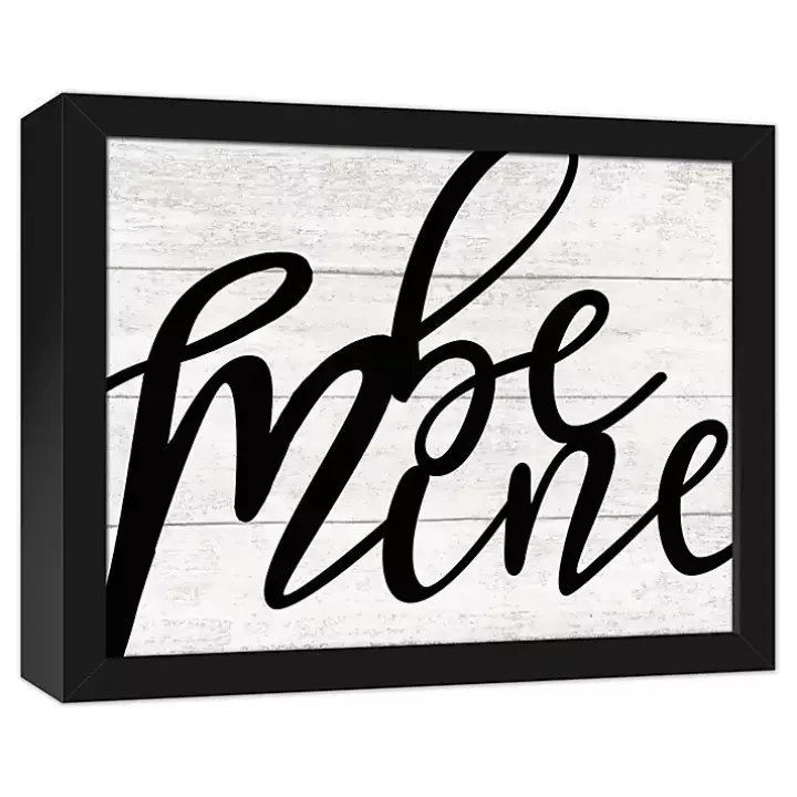 Fashion Be Mine Framed Canvas Wall Plaque Wall Plaques