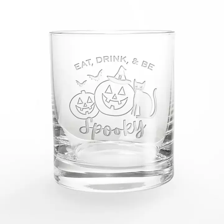 Discount Be Spooky Halloween Whiskey Glasses, Set of 2 Glassware & Drinkware