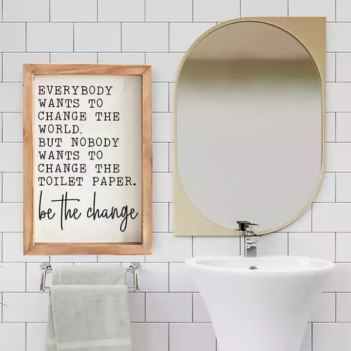 Fashion Be The Change Framed Wall Sign Wall Quotes & Signs