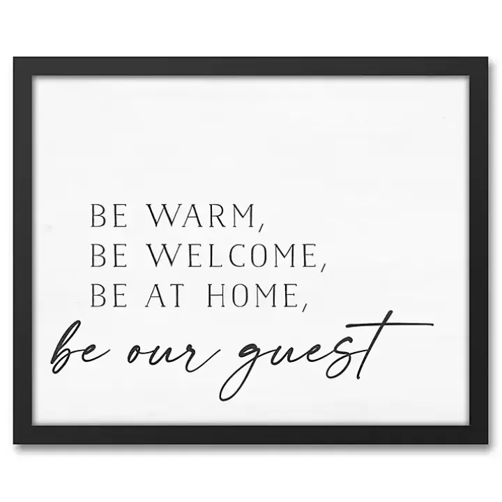 Best Sale Be Warm Be Welcome Framed Canvas Art Print Wall Quotes & Signs