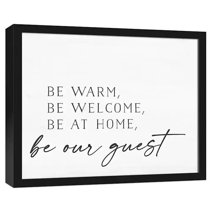 Best Sale Be Warm Be Welcome Framed Canvas Art Print Wall Quotes & Signs