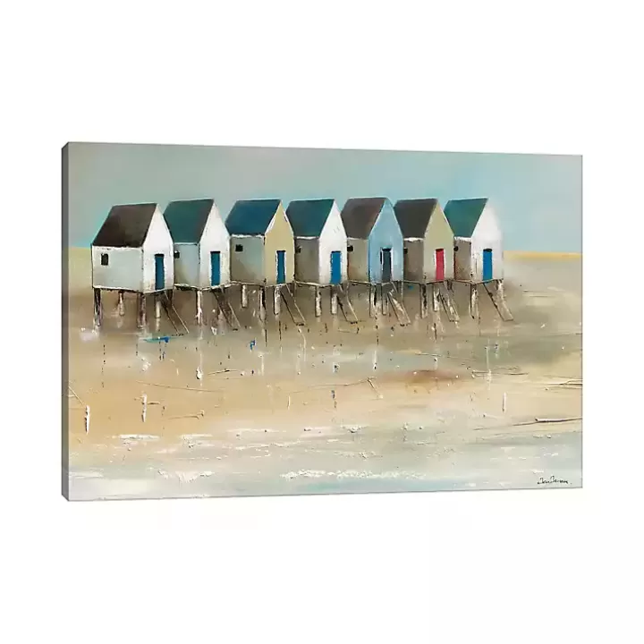 Store Beach Cabins Canvas Art Print Canvas Art