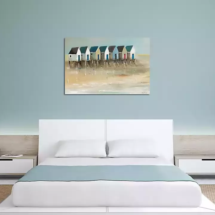 Store Beach Cabins Canvas Art Print Canvas Art