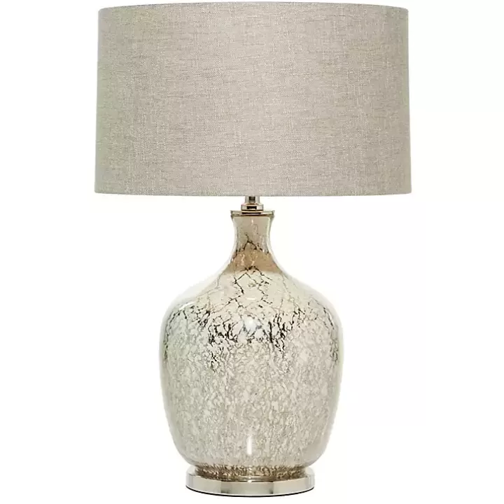 Sale Beige Marbled Mercury Glass Table Lamp Table Lamps